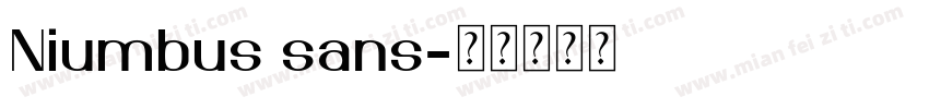 Niumbus sans字体转换